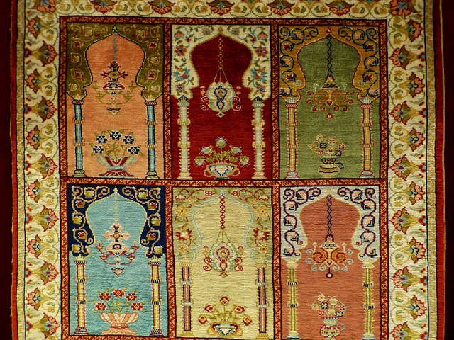 barevní koberec